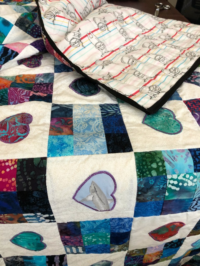 heart quilt batik
